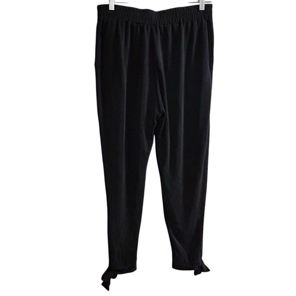 Elan Women’s Black Joggers Large Tapered-Leg Pants w/ Side Pockets L - Picture 1 of 10